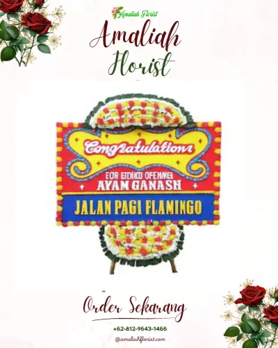 Bunga Papan Congratulation di 3 Ilir